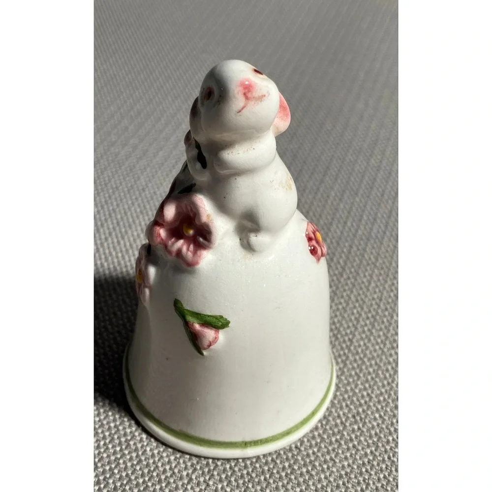 Avon Porcelain Bell Lot 1985 Bonnet Girl‎ Flowers 1984 Bunny 1983 Pixie